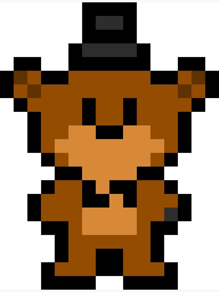 How To Build Freddy Fazbear From Fnaf Pixel Art In Minecraft Youtube ...