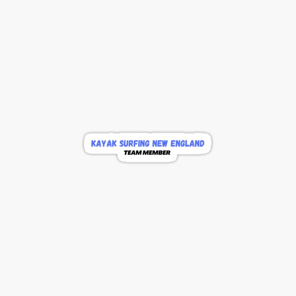 Kayak Surfing New England Sticker