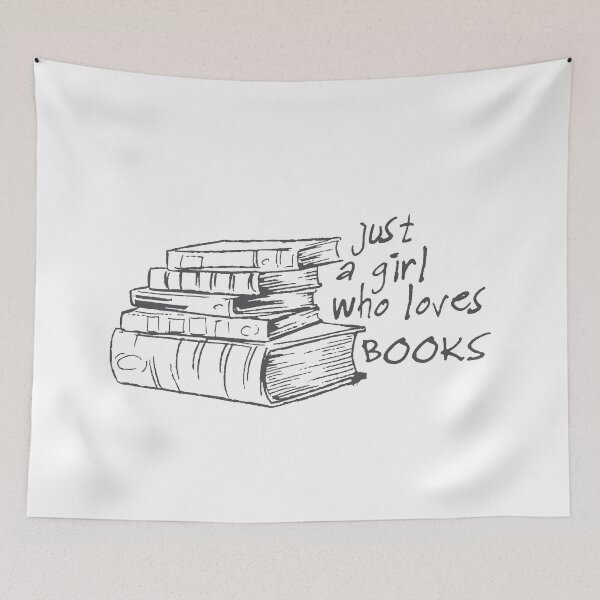 Item preview, Just A Girl Who Loves Books designed and sold by ZINE07.