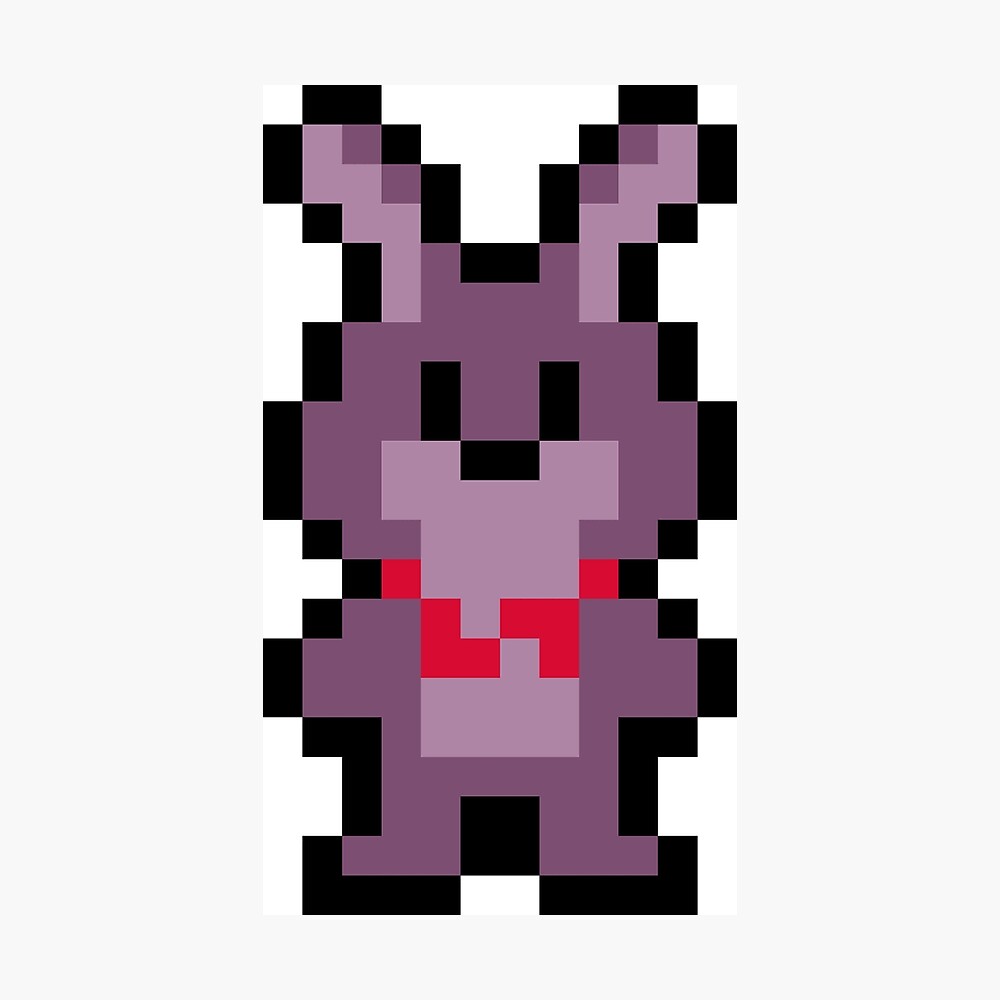 Glamrock bonnie updated pixel art