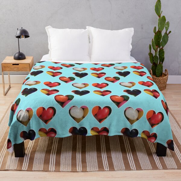 Artikelvorschau, Jelly Bean Hearts auf Bright Sky Blue entworfen und verkauft von BelindaFuller.