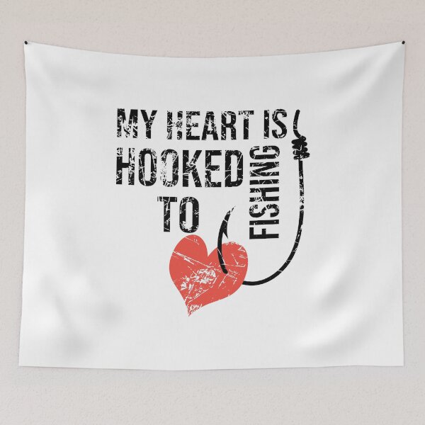 Item preview, my heart is hooked to fishing designed and sold by kmario.