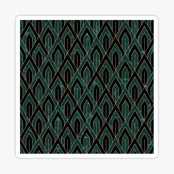 Item preview, Green Gatsby ArtDeco Composition designed and sold by cadinera.