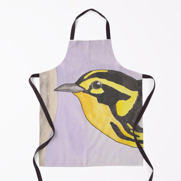 Item preview, Blackburnian Warbler watercolor bird art designed and sold by TheWaterBirds.