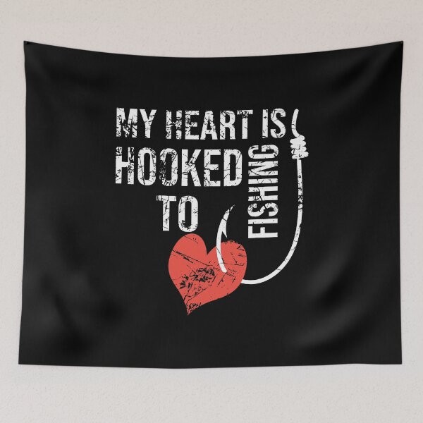 Item preview, my heart is hooked to fishing designed and sold by kmario.