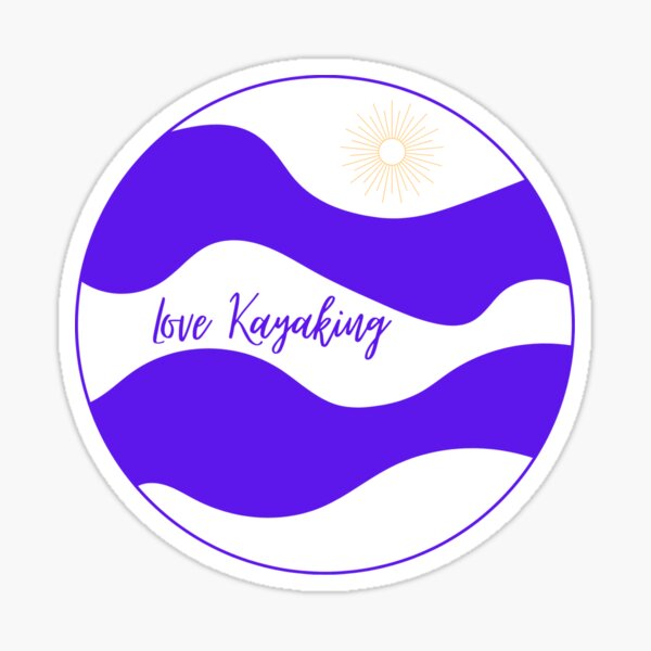Love Kayaking Sticker