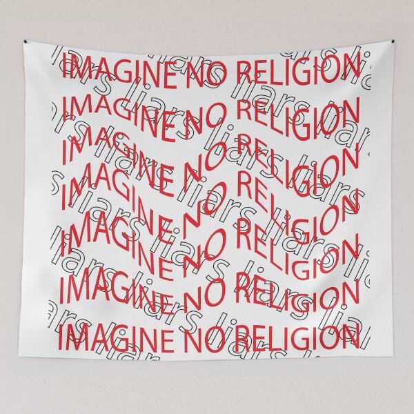 Item preview, Imagine No Religion | Atheism Gift designed and sold by cattiktoks1718.