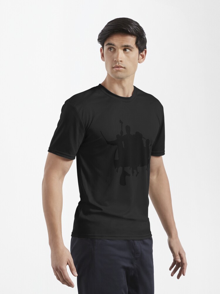 Thumbnail 3 of 7, Active T-Shirt, Humans VS Zombies designed and sold by Andrew-Sanker.