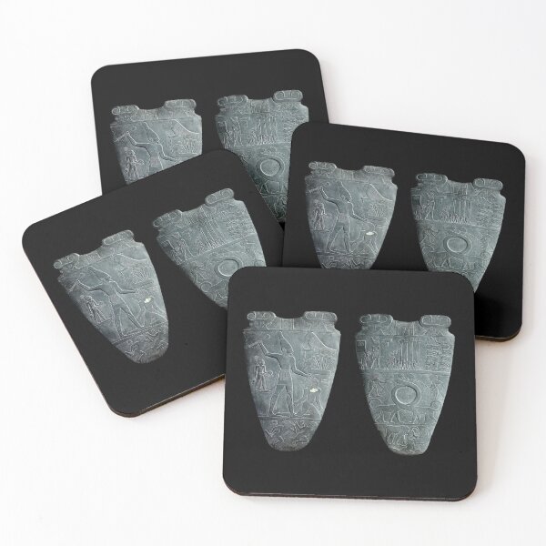 Item preview, Narmer palette (front and back) (on black) designed and sold by DotorEaon.