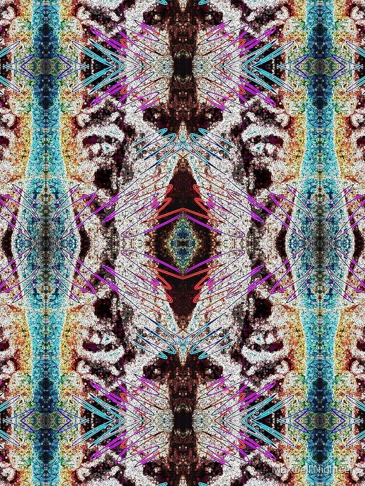 Thumbnail 3 of 3, Scarf, Abstract Pattern 10 designed and sold by MaxwellAbstract.