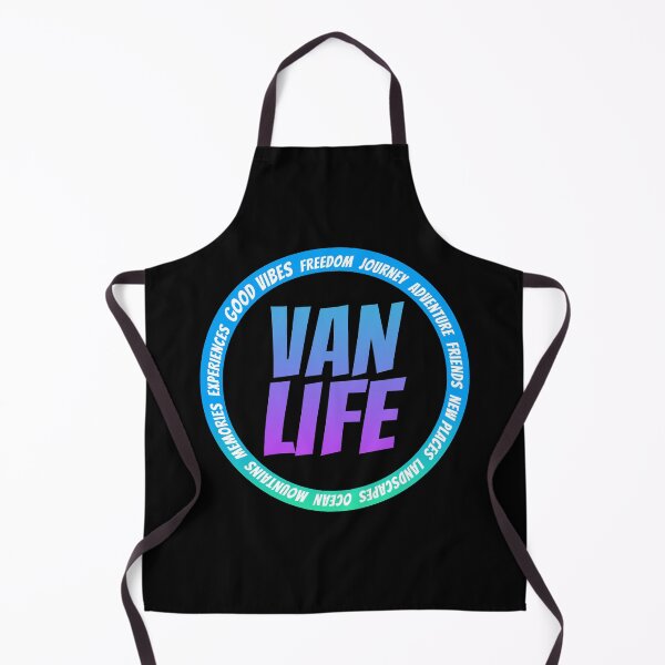 Item preview, Vanlife colorful logo designed and sold by CaptainWheels.