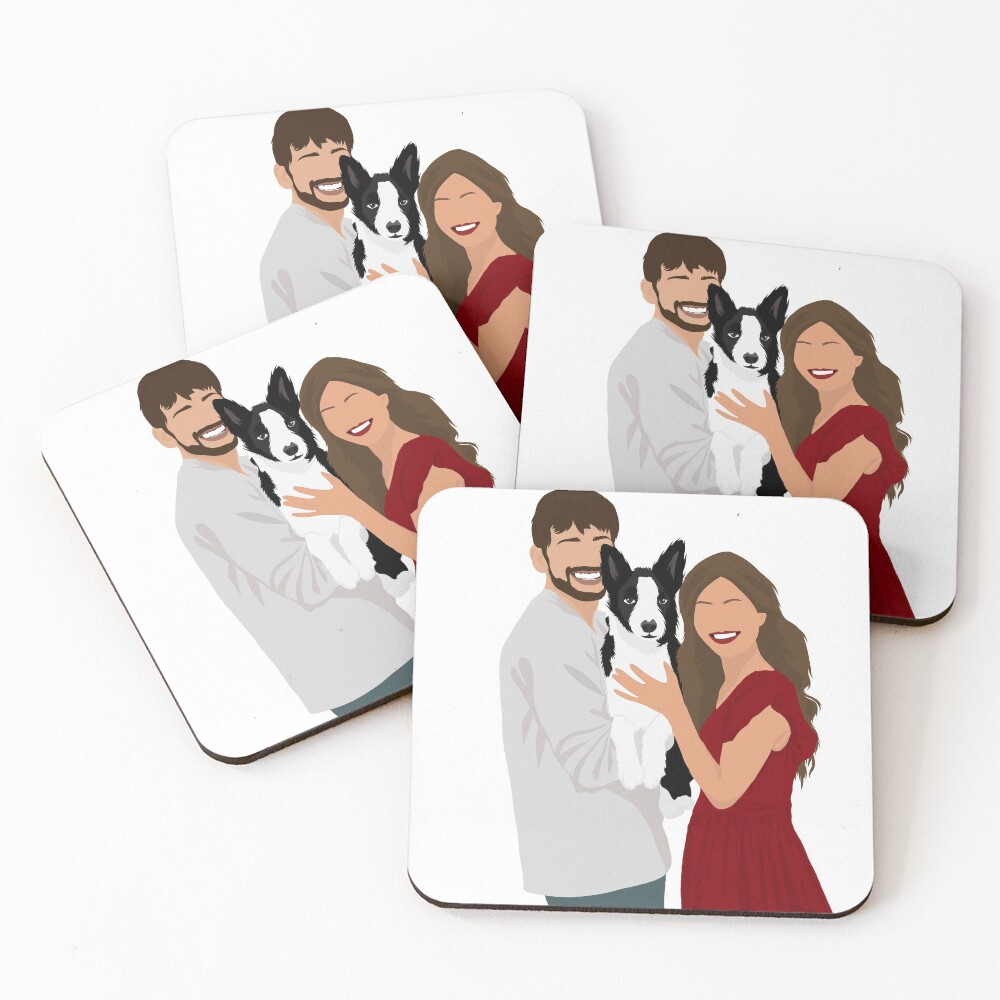 Item preview, Coasters (Set of 4) designed and sold by hanmadeart.