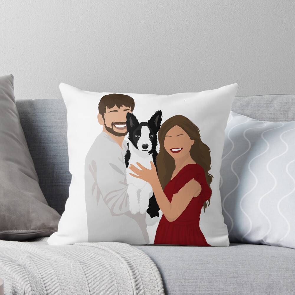 Item preview, Throw Pillow designed and sold by hanmadeart.