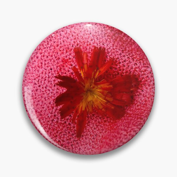 Item preview, Red Yellow Flower on a Pink Cloth designed and sold by ArtByMadelene.