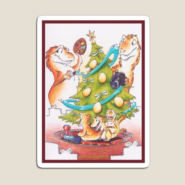 Dino Holidays Magnet