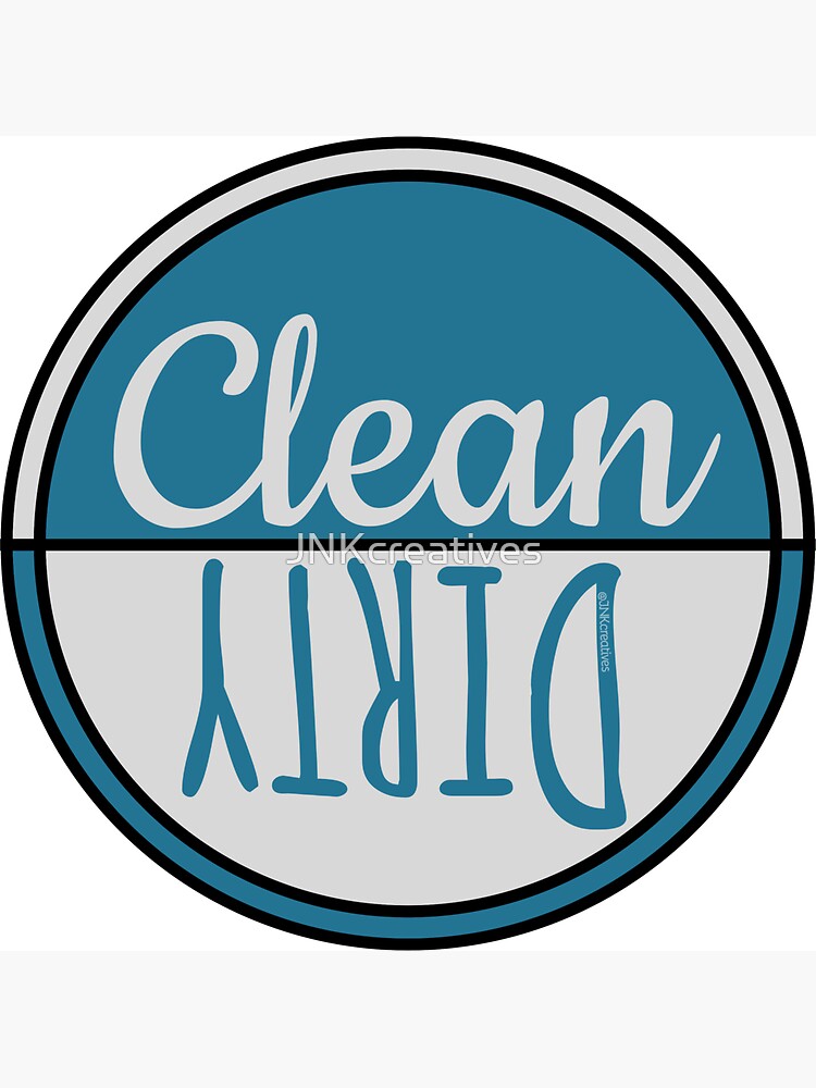 Clean Dirty Dishwasher Magnet, JNKcreatives Magnet for Sale by  JNKcreatives
