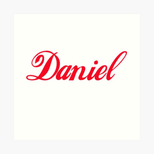 Daniel Name Art Prints | Redbubble