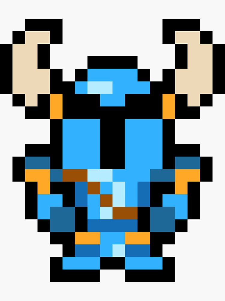 "Pixel Shovel Knight" Sticker by ImpishMATT | Redbubble