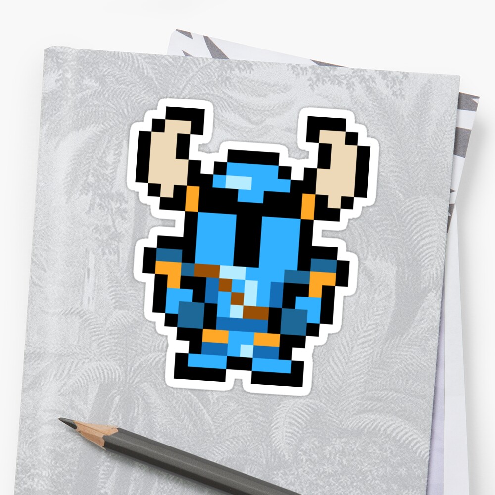 "Pixel Shovel Knight" Sticker by ImpishMATT | Redbubble
