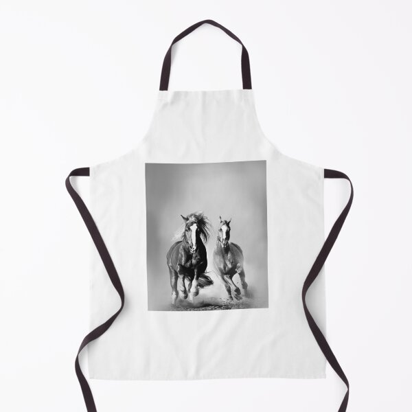 Item preview, Two wild chestnut horses running, front view designed and sold by marusya1.