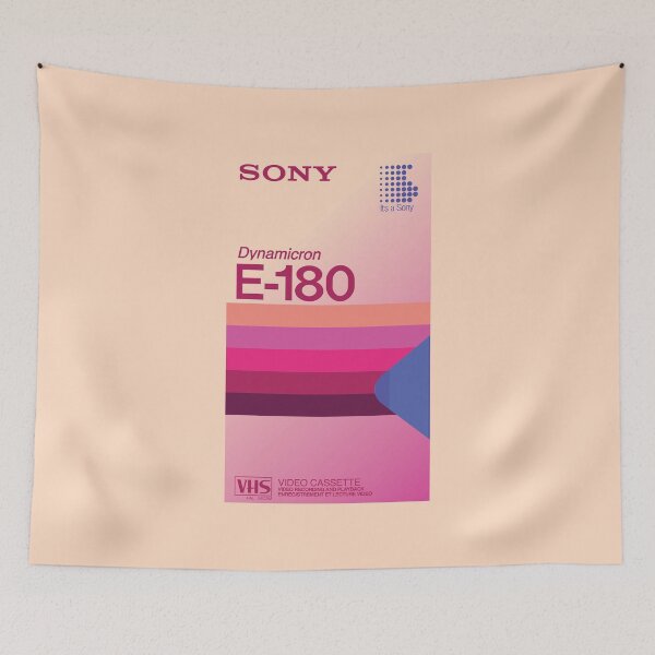 Item preview, Vaporwave VHS Sony Dynamicron E-180 designed and sold by T44Productions.