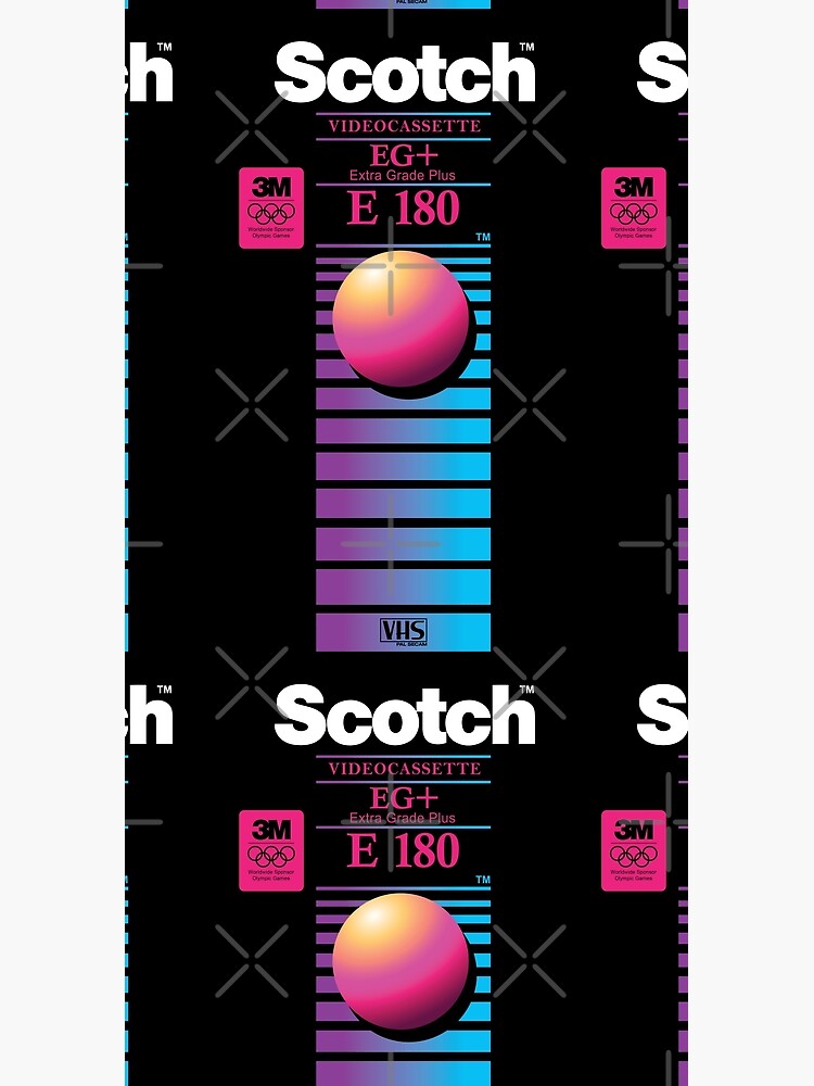 Vaporwave VHS Scotch E-180 EG+ by T44Productions