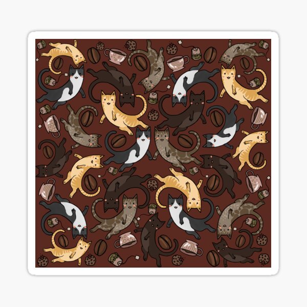 Item preview, Coffee/Tea Cats designed and sold by dcrownfield.
