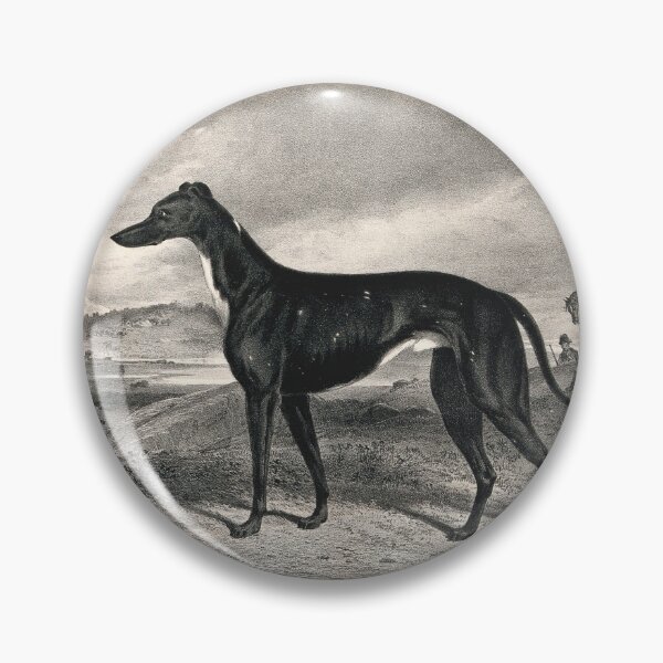Item preview, Antique sighthound portrait designed and sold by herracaligari.