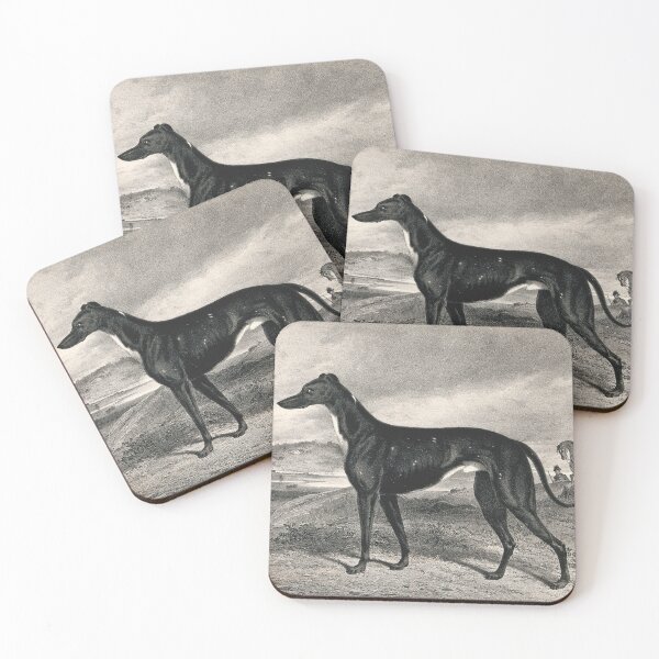 Item preview, Antique sighthound portrait designed and sold by herracaligari.