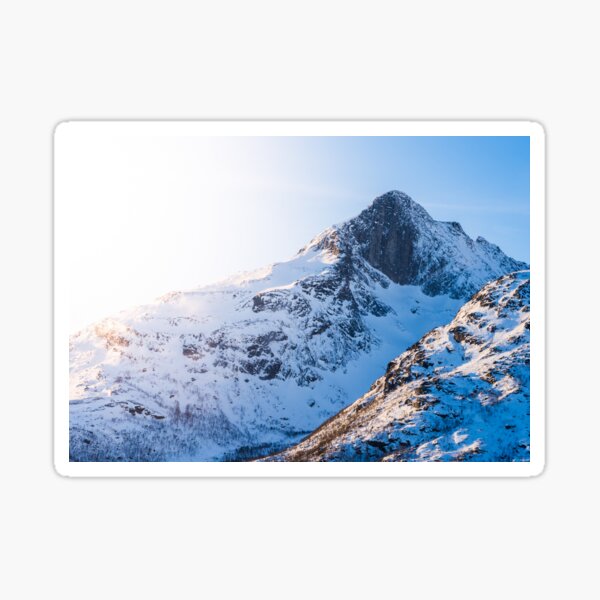 Snowy Mountain Tops Sticker