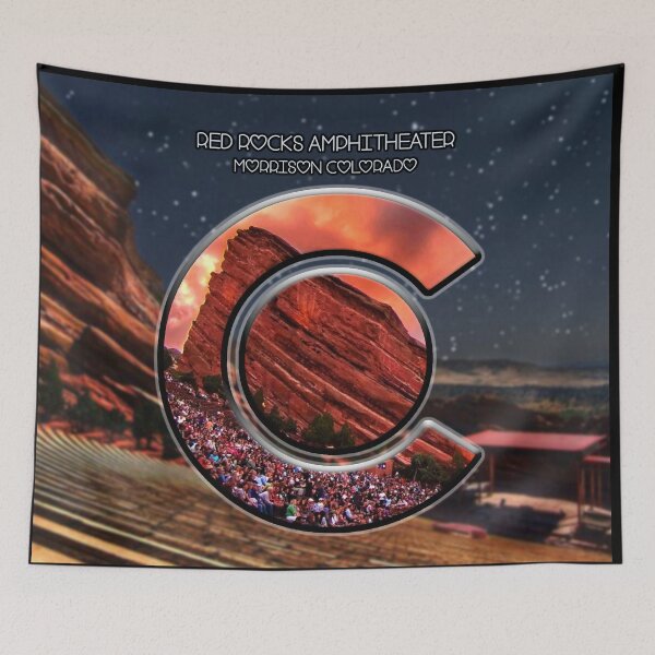 Item preview, Red Rocks Amphitheater Morrison Colorado Rocky Mountain High - C Logo designed and sold by ArtStains.