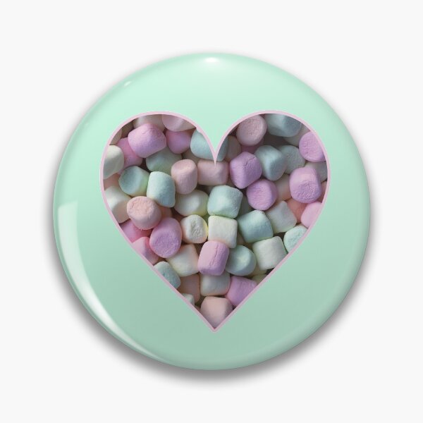 Item preview, Pastel Marshmallow Heart on Mint designed and sold by BelindaFuller.