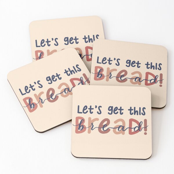 Item preview, let's get this bread! (handlettering) designed and sold by DesignByJennyyy.