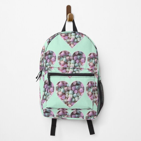 Item preview, Pastel Marshmallow Heart on Mint designed and sold by BelindaFuller.