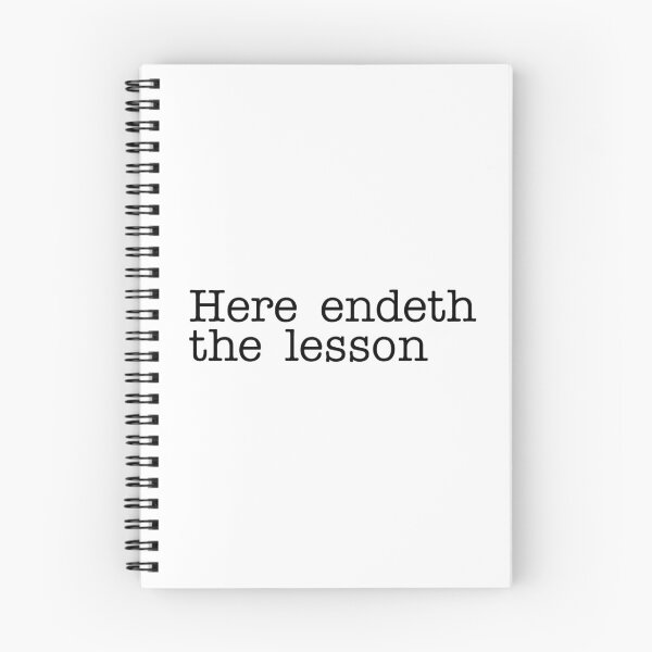 Item preview, Here endeth the lesson designed and sold by RadicalAM.