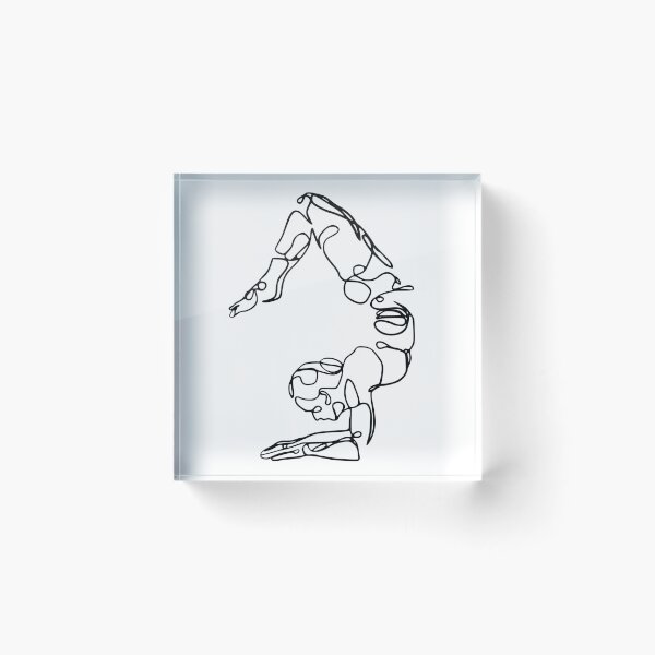 Artikelvorschau, Contour Line Yoga-Handstand 1 entworfen und verkauft von FranksArtWorld.
