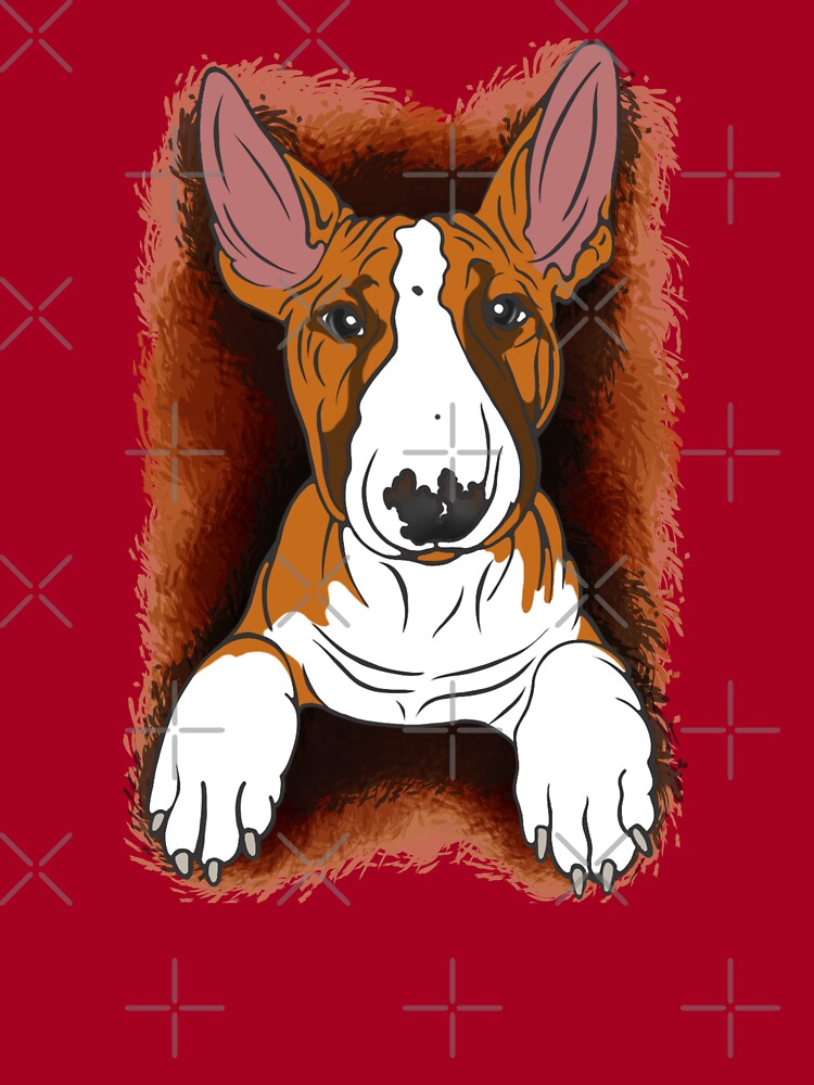 tricolour english bull terrier