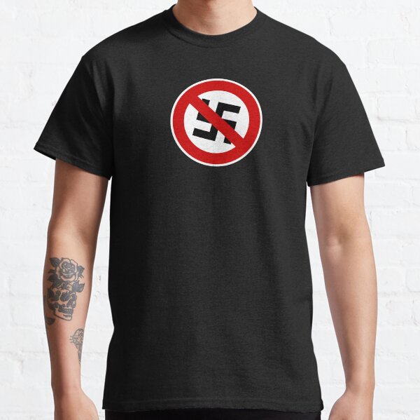 Anti-nazi for life. Classic T-Shirt