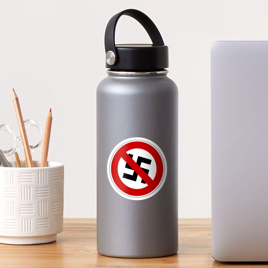 Anti-nazi for life. Sticker