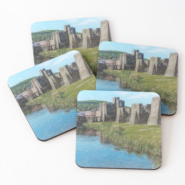 Item preview, The Ramparts of Caerphilly Castle Digital Sketch designed and sold by IanWL.
