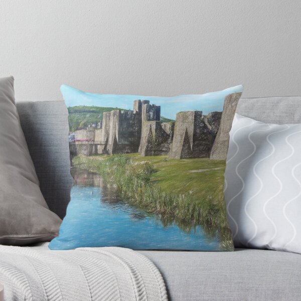 Item preview, The Ramparts of Caerphilly Castle Digital Sketch designed and sold by IanWL.