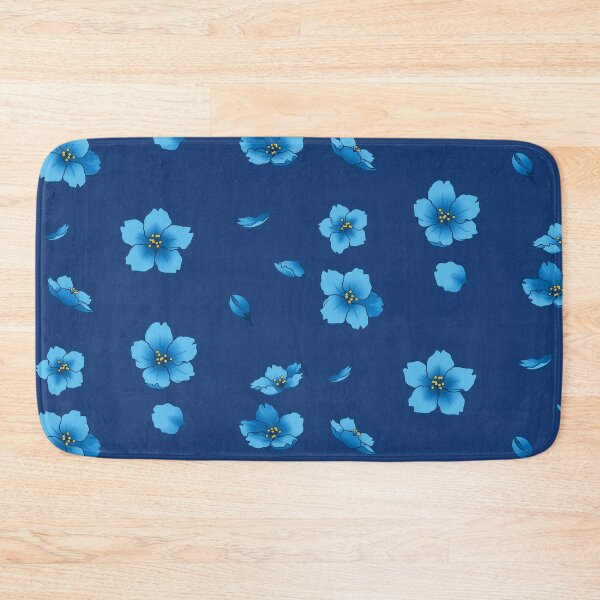 Item preview, Falling Cerulean Blue Sakura Cherry Blossom petals designed and sold by arterialmotive.