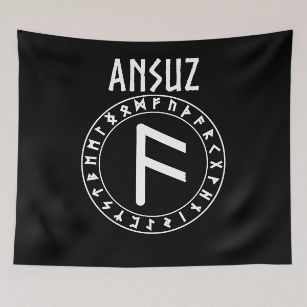 Item preview, Ansuz Norse Rune of the Gods  designed and sold by Agema Apparel.