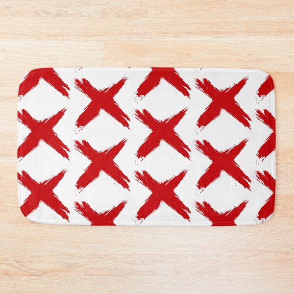 Item preview, X Red on White Cross designed and sold by mcac1d.