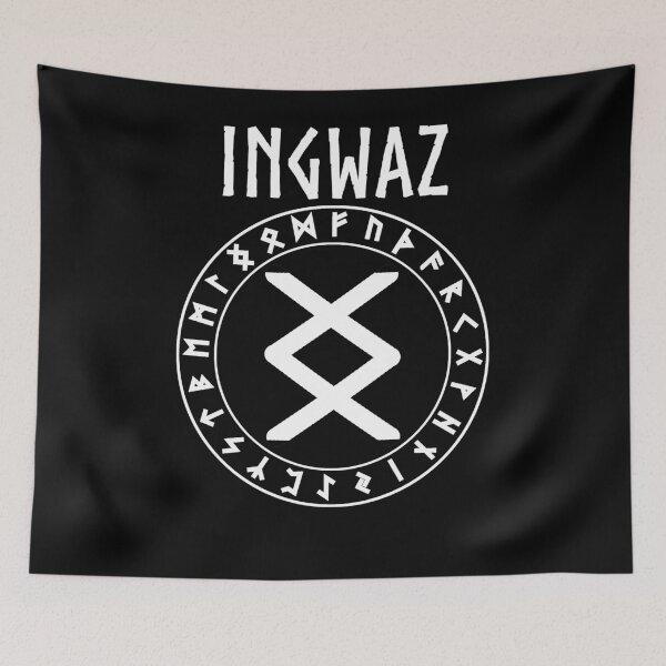 Item preview, Ingwaz Norse Rune of Harmony designed and sold by Agema Apparel.