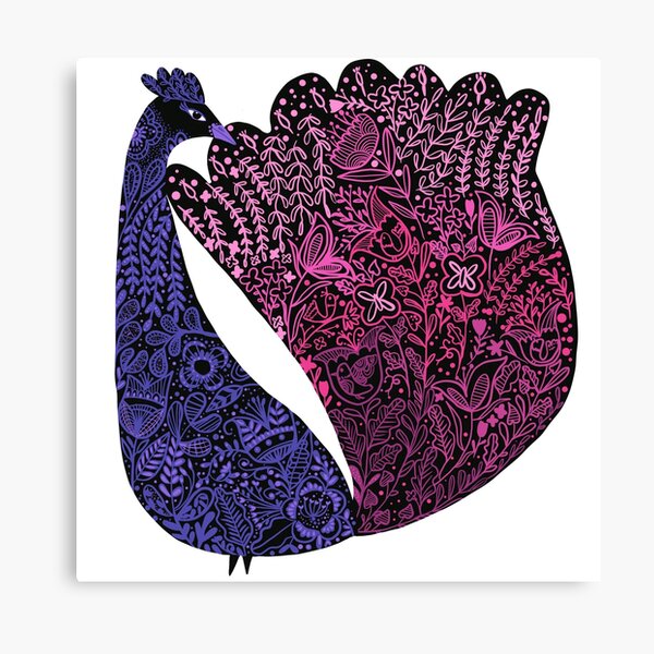 Peacock pattern Canvas Print