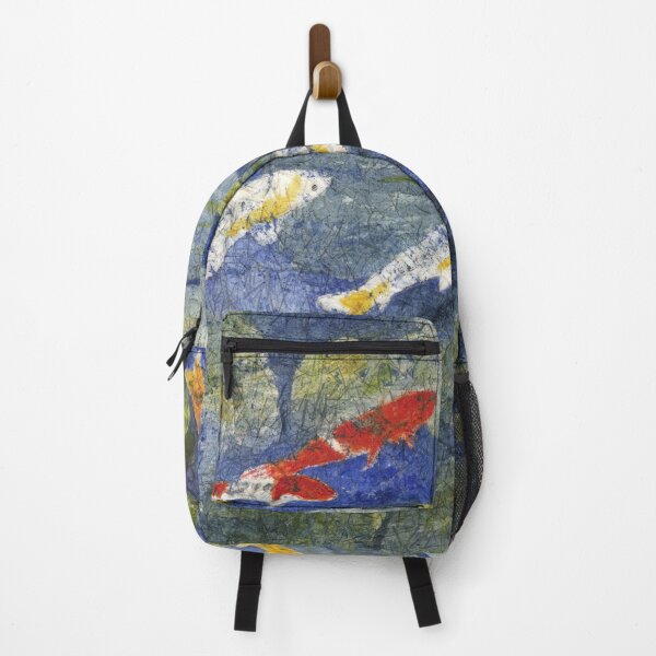Item preview, Colorful Koi Fish Watercolor Batik designed and sold by The Elderberry Blossom.