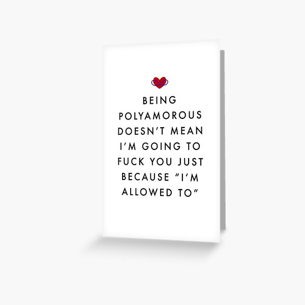 Polyamorous Greeting Card