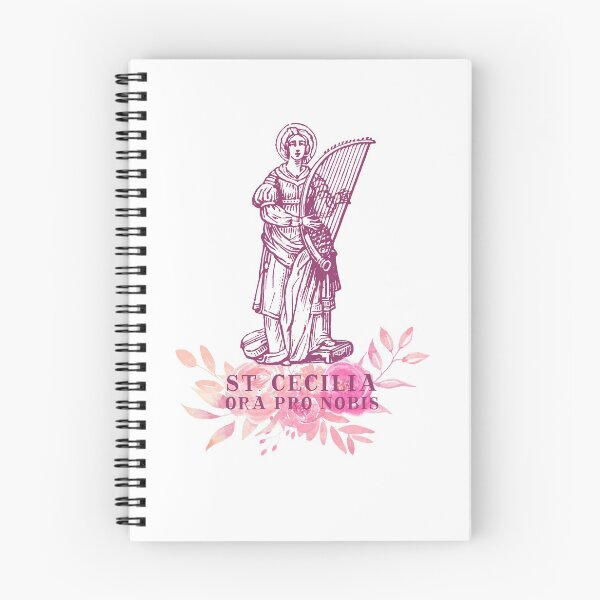 Item preview, St. Cecilia ora pro nobis, Catholic gear designed and sold by CatholicCottage.