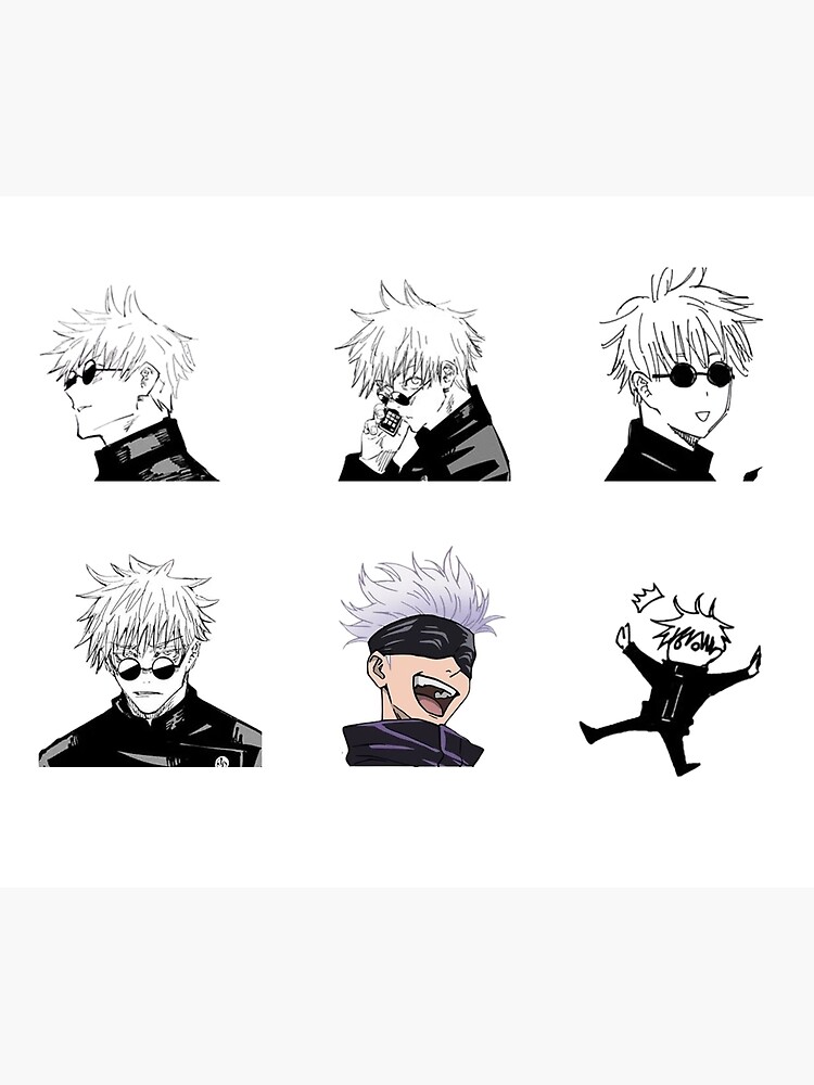 Satoru Gojo Stickers Pack Poster By Menda Redbubble